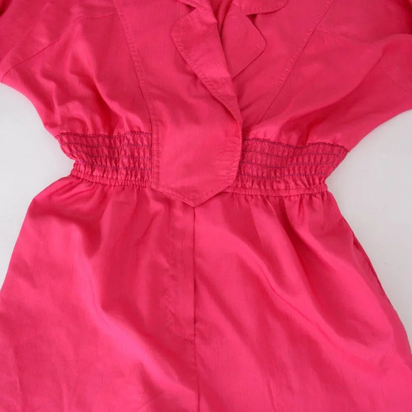 Vintage Joan Walters Petites Neon Pink Zip Up Jumper Size 4  Barbiecore 80's - Picture 8 of 12